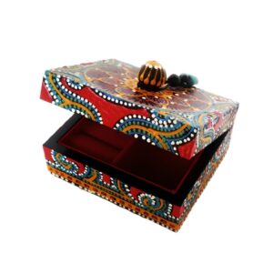 3" x 4" Brightly Painted Ring Box