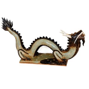 13" Ceramic Dragon on Base