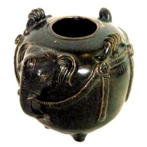 8" Ceramic Elephant Vase