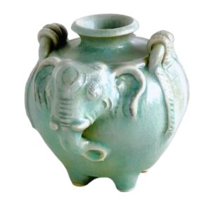 5" Ceramic Elephant Vase