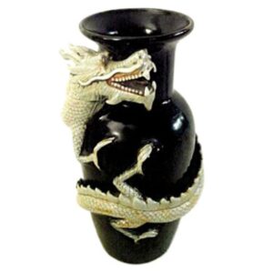 14" Vase with Wrapped dragon