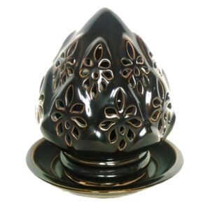 Ceramic Votive Candle Holder Lotus Closed