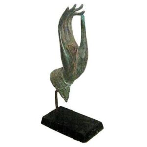 15" Brass Buddha Hand on Stand Fingers Up