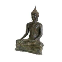 32" Brass Sitting Uthong Buddha