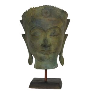 9" Ayudhya Style Buddha Mask on Stand