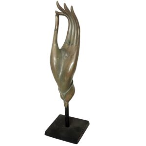 22" Brass Slender Hand on Stand