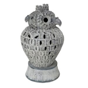 Terra Cotta Owl on Base