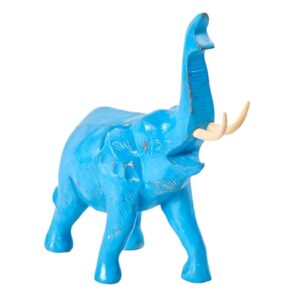 Painted Walking Elephant in Acacia Wood