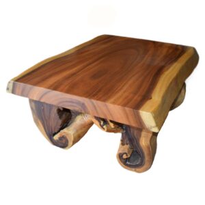 Live Edge Coffee Table with Abstract Legs