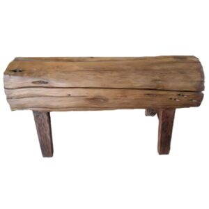 28" x 18" Old Teak Wood Bench