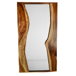 40" x 72" Wall Mirror Framed with Live Edge Acacia Wood