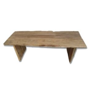 48" Old Teak Wood Flat Top Bench