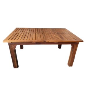 66" x 40" Teal Dining Table opens to 96"