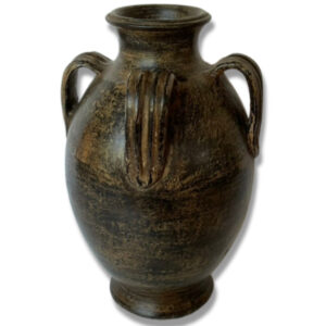 14" Terra Cotta Vase with 4 Handles