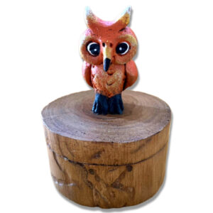 3" x 4" Wood Box with Panda Lid