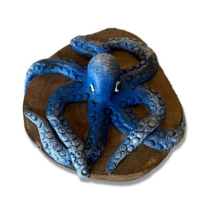 3"x 4" Wood Box with Octopus Lid