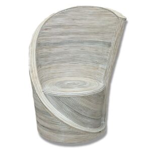 Swirl Rattan Chair 39"H