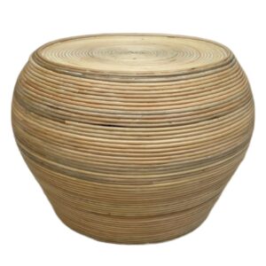 24" Round Rattan Coffee Table