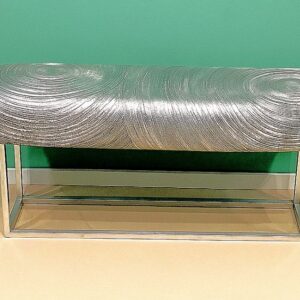 44" Aluminum Rain Drum Style Bench