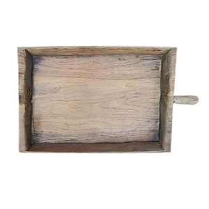 24" x 20" Antique Teak Sticky Rice Tray