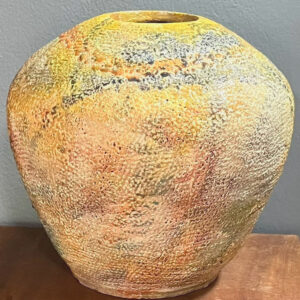 14" Colorful Ceramic Vase