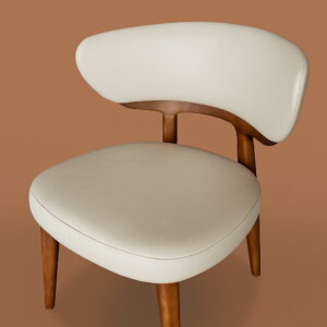 Teak Chair with Seat and Back Cushions