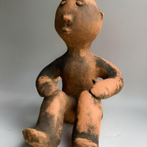 22" Terra Cotta Sitting Man